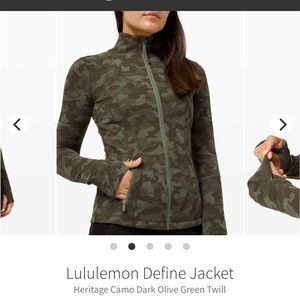 Lululemon camo define jacket